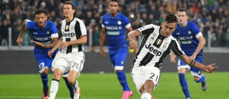Juventus Torino a obtinut a saptea victorie in actuala editie a Serie A, scor 2-1 cu Udinese